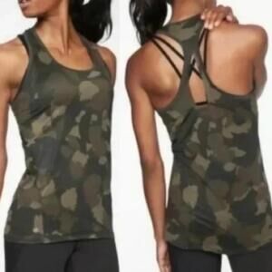 Athleta Limitless Camo Keyhole Tank Size XXS